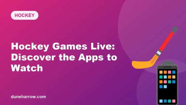 Hockey Games Live: Discover the Apps to Watch