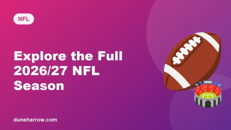 Explore the Full 2026/27 NFL Season