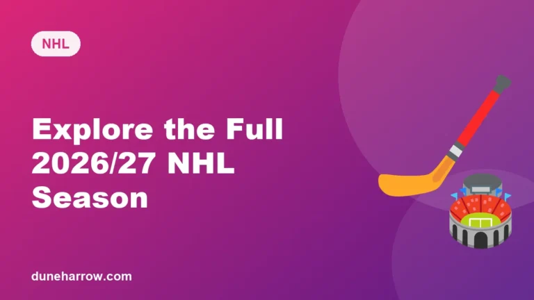 Explore the Full 2026/27 NHL Season